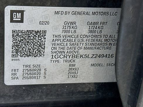 Used 2020 Chevrolet Silverado 1500 Custom w/ Custom Value Package AWD/4WD image 30