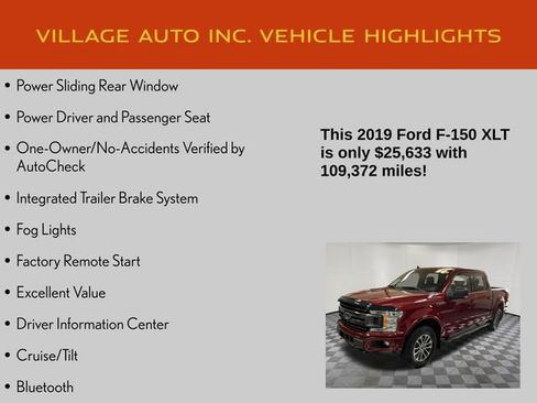 Used 2019 Ford F150 XLT w/ Equipment Group 302A Luxury image 14