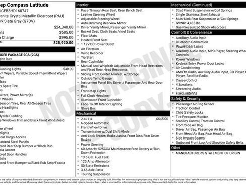 Used 2017 Jeep Compass Latitude image 30