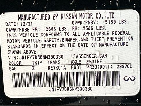 Used 2022 INFINITI Q50 Red Sport 400 image 34