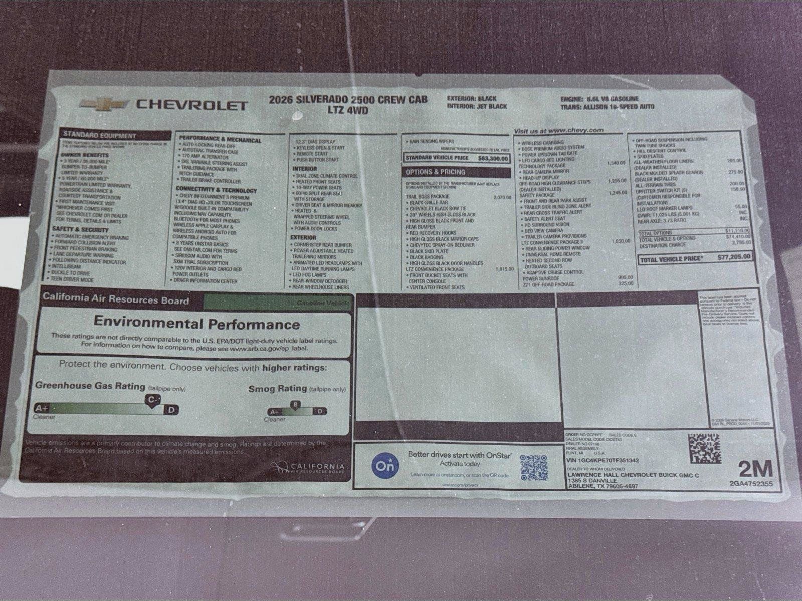 New 2026 Chevrolet Silverado 2500 LTZ w/ Trail Boss Package AWD/4WD image 20