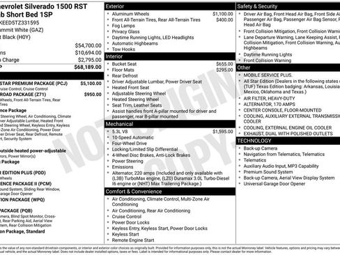 New 2026 Chevrolet Silverado 1500 RST w/ RST All Star Premium Package AWD/4WD image 8