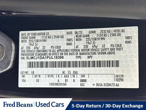 Certified 2023 Lincoln Corsair AWD w/ Equipment Group 101A image 38