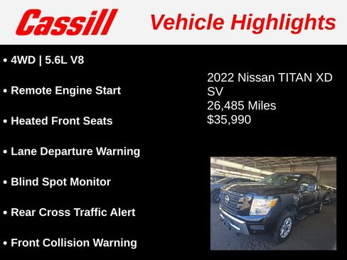 Used 2022 Nissan Titan SV w/ SV Convenience Package image 3