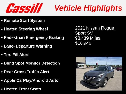 Used 2021 Nissan Rogue Sport SV FWD image 3