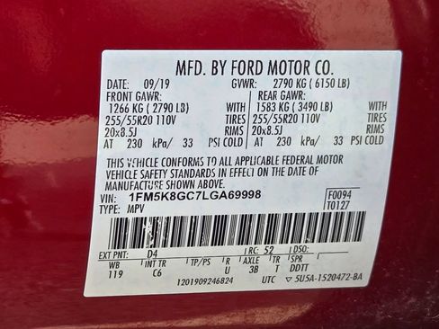 Used 2020 Ford Explorer ST w/ Premium Technology Package AWD/4WD image 30
