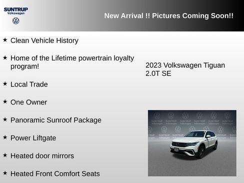 Used 2023 Volkswagen Tiguan SE w/ Panoramic Sunroof Package FWD image 6