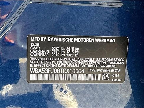 New 2026 BMW 530i xDrive w/ Premium Package AWD/4WD image 8