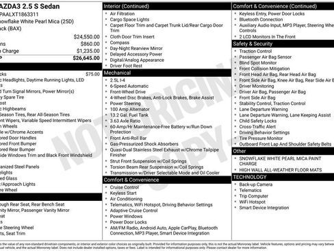 New 2026 MAZDA MAZDA3 s image 22