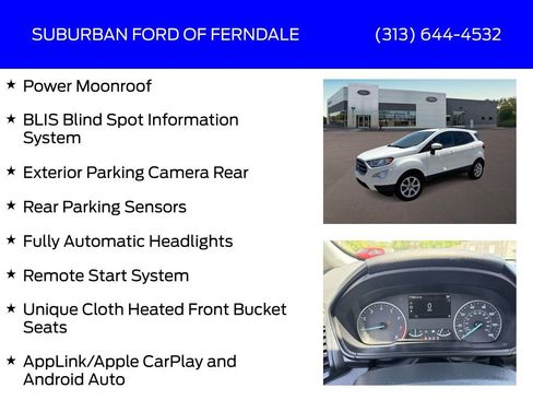 Used 2021 Ford EcoSport SE w/ SE Convenience Package FWD image 13