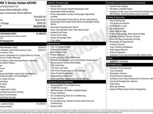 Used 2020 BMW M340i M340i w/ Premium Package image 12