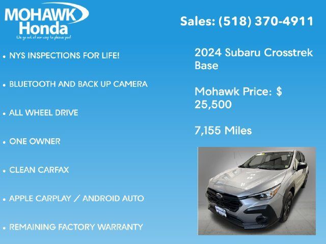 Used 2024 Subaru Crosstrek 2.0i AWD/4WD image 7