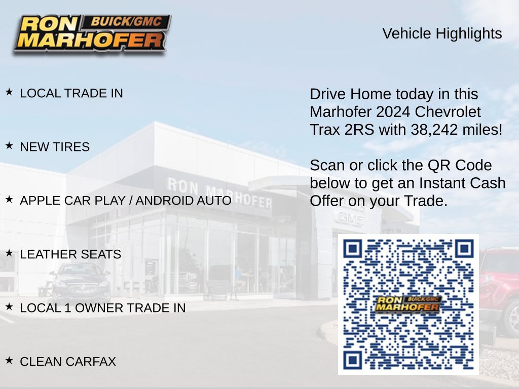 Used 2024 Chevrolet Trax RS w/ Sunroof Package FWD image 15