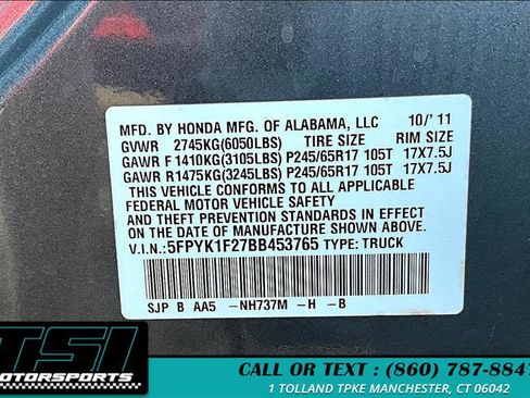Used 2011 Honda Ridgeline RT image 36