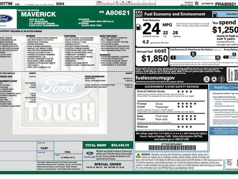 Used 2023 Ford Maverick XLT w/ Equipment Group 300A Standard AWD/4WD image 2