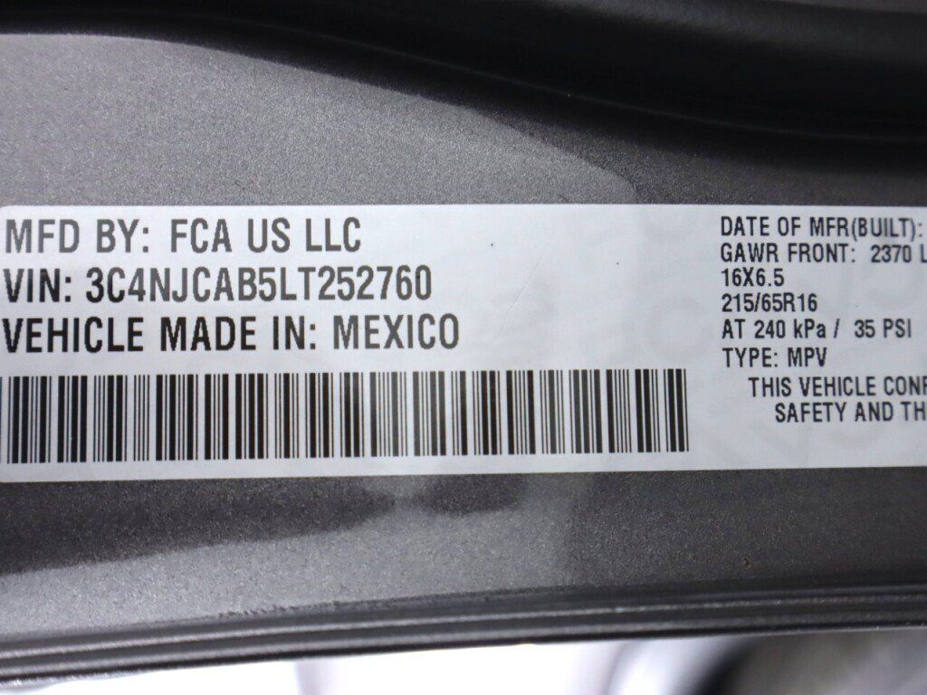 Used 2020 Jeep Compass Sport FWD image 39