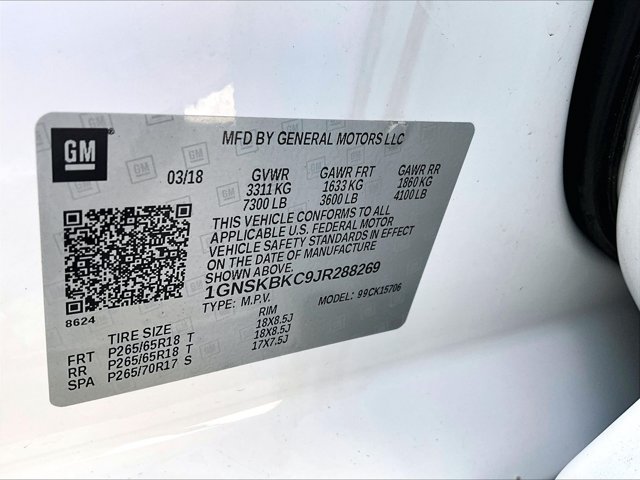 Used 2018 Chevrolet Tahoe LT w/ Luxury Package AWD/4WD image 30
