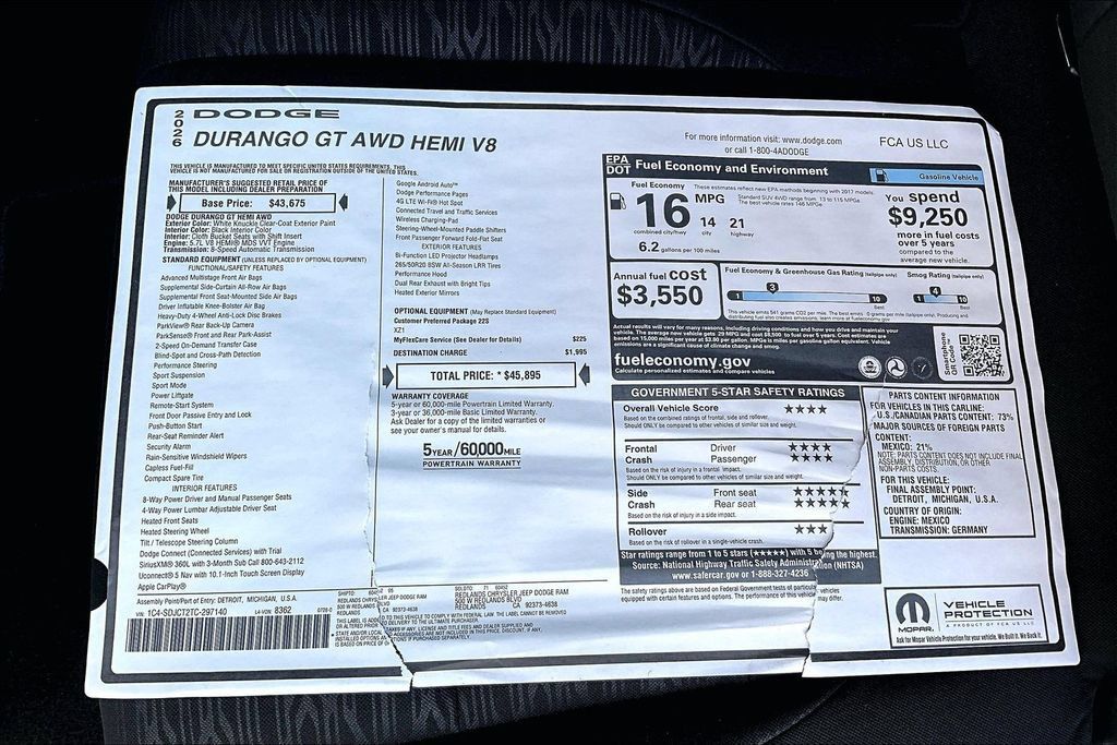 New 2026 Dodge Durango GT AWD/4WD image 34