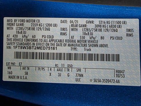 Used 2021 Ford F350 Lariat w/ Tremor Off-Road Package image 48