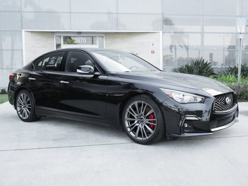 Certified 2023 INFINITI Q50 Red Sport 400 RWD image 2