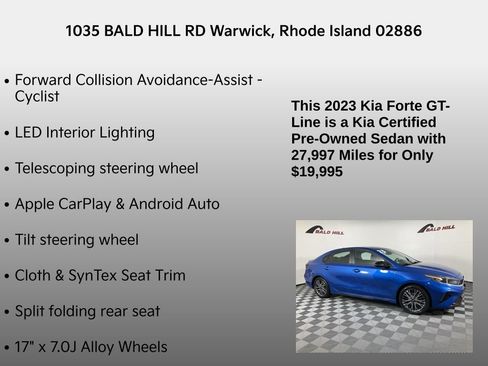 Certified 2023 Kia Forte GT-Line w/ GT-Line Premium Package image 31