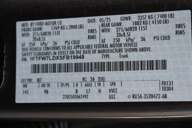 Used 2025 Ford F150 Platinum w/ Equipment Group 702A High AWD/4WD image 34