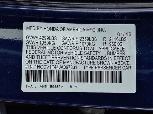 Used 2018 Honda Accord EX image 26