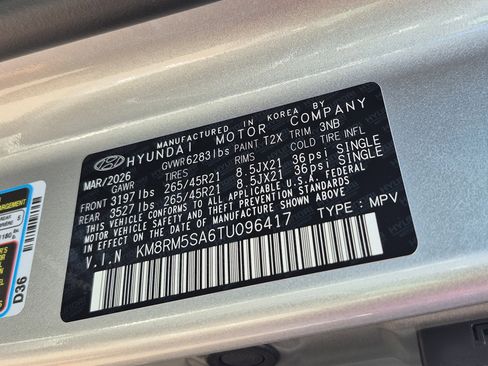 New 2026 Hyundai Palisade Calligraphy FWD image 37