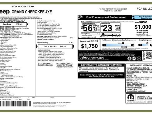 Used 2024 Jeep Grand Cherokee Limited 4xe image 3