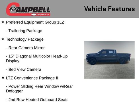 Used 2024 Chevrolet Silverado 1500 LTZ w/ Technology Package image 31