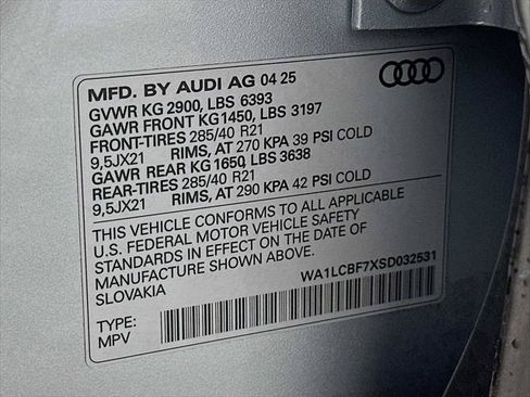 Certified 2025 Audi Q7 2.0T Premium Plus w/ Premium Plus Package AWD/4WD image 32