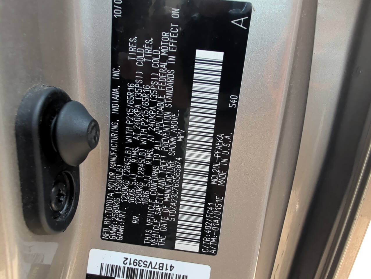 Used 2006 Toyota Sienna LE FWD image 41
