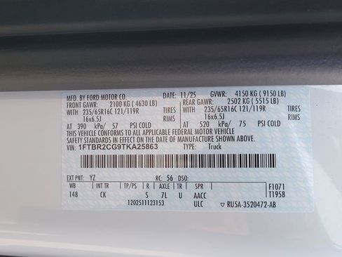 New 2026 Ford Transit 250 148 Medium Roof Extended AWD image 13