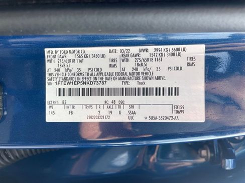 Used 2022 Ford F150 XLT w/ Equipment Group 302A High AWD/4WD image 20