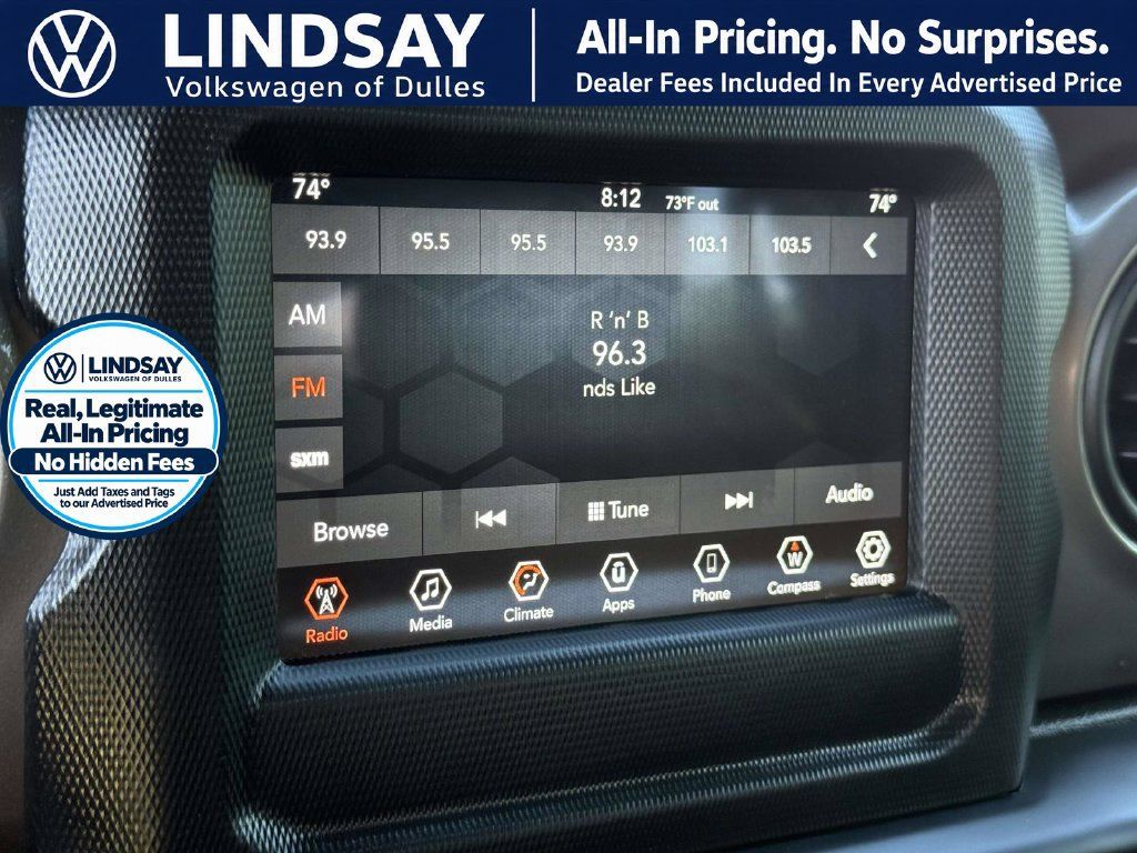 Used 2018 Jeep Wrangler Unlimited Sport S AWD/4WD image 16