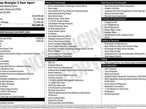 Certified 2025 Jeep Wrangler Sport AWD/4WD image 39