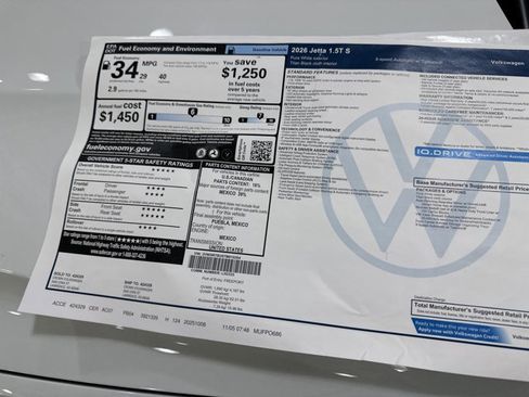 New 2026 Volkswagen Jetta S image 40