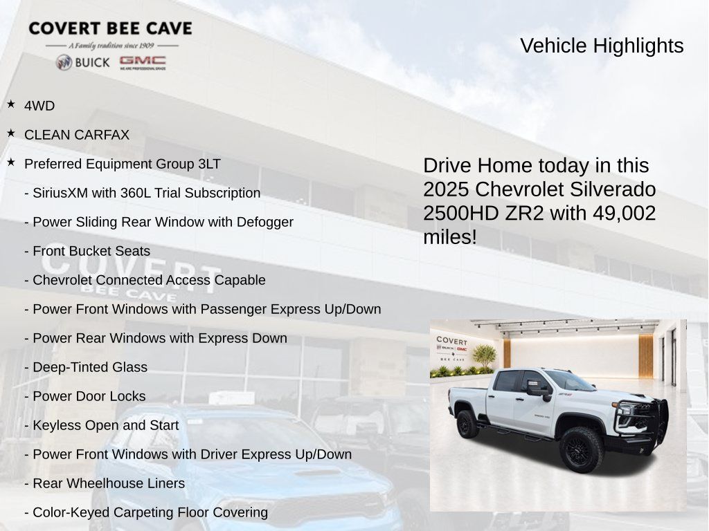 Used 2025 Chevrolet Silverado 2500 ZR2 w/ Technology Package AWD/4WD image 6