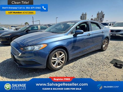 Used 2018 Ford Fusion SE w/ Fusion SE Technology Package FWD image 1