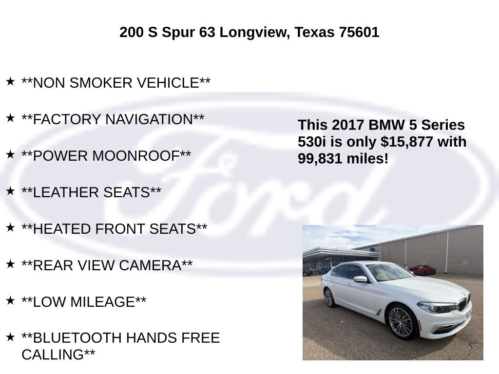 Used 2017 BMW 530i RWD image 5