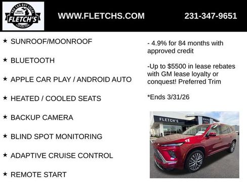 New 2026 Buick Enclave Avenir w/ Super Cruise Package AWD/4WD image 2
