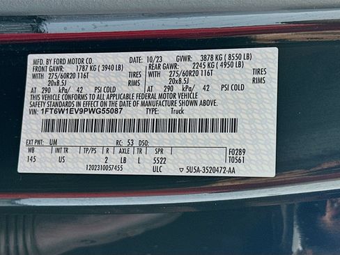 Used 2023 Ford F150 Lightning XLT w/ Equipment Group 312A High AWD/4WD image 31