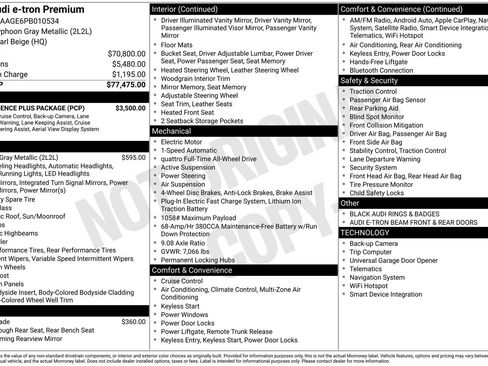 Certified 2023 Audi e-tron Premium w/ Convenience Plus Package image 33