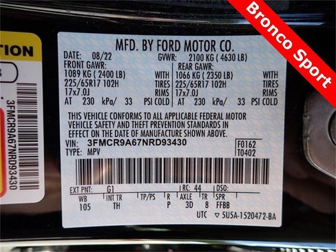 Used 2022 Ford Bronco Sport image 21