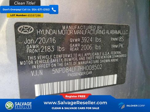 Used 2017 Hyundai Elantra SE FWD image 16