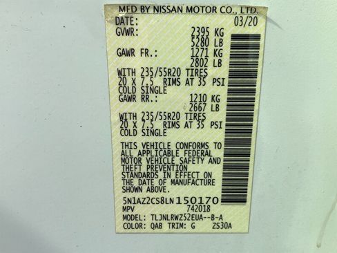 Used 2020 Nissan Murano SL w/ Moonroof Package AWD/4WD image 29