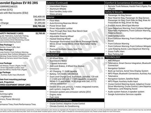 Used 2024 Chevrolet Equinox EV RS w/ Active Safety Package 3 AWD/4WD image 2