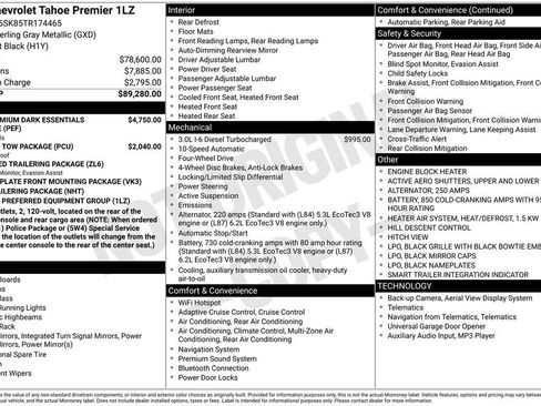 Used 2026 Chevrolet Tahoe Premier AWD/4WD image 37