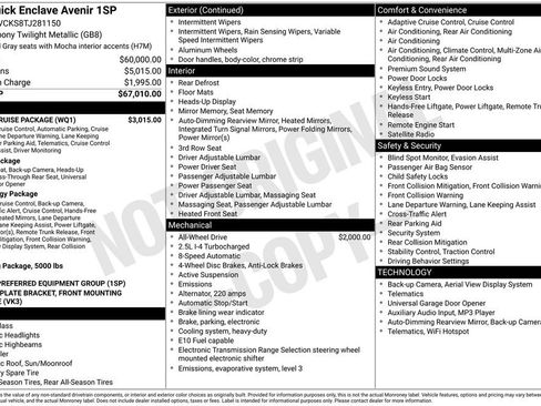 New 2026 Buick Enclave Avenir w/ Super Cruise Package AWD/4WD image 14