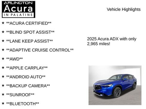 Used 2025 Acura ADX A-Spec AWD/4WD image 7